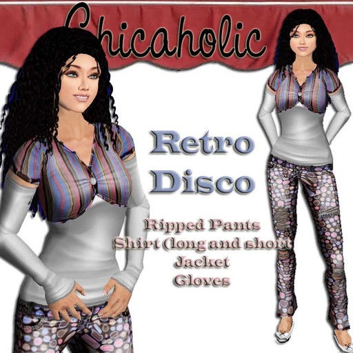 Chicaholic Retro Disco Ripped Outfit