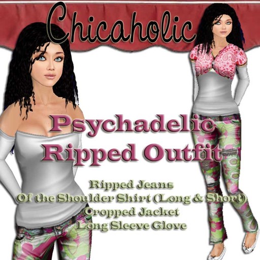 Chicaholic Psychadelic Ripped Outfit