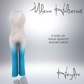 HEYDRA Milena Haltersuit White Blue