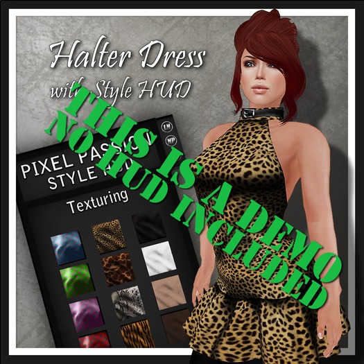 Halter Dress - Pixel Passion
