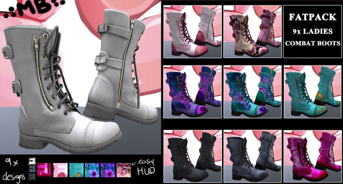 .: MB :. MESH Ladies Combat Boots Fatpack