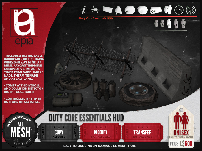 (epia) - Duty Core Essentials HUD