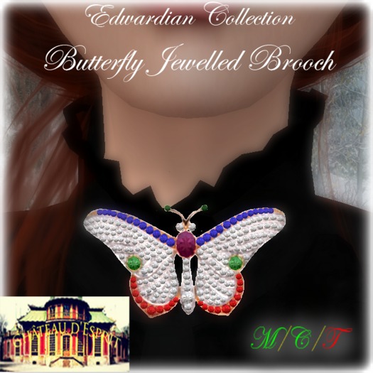 ~CdE~ Edwardian Butterfly Brooch