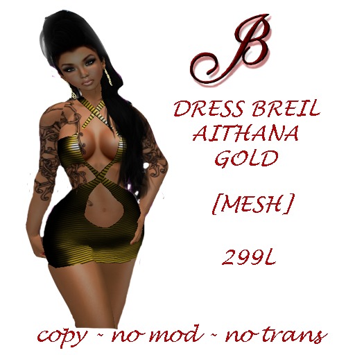 VESTIDO BREIL AITHANA GOLD