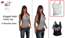 M.I.T~ Mesh Tank Top White