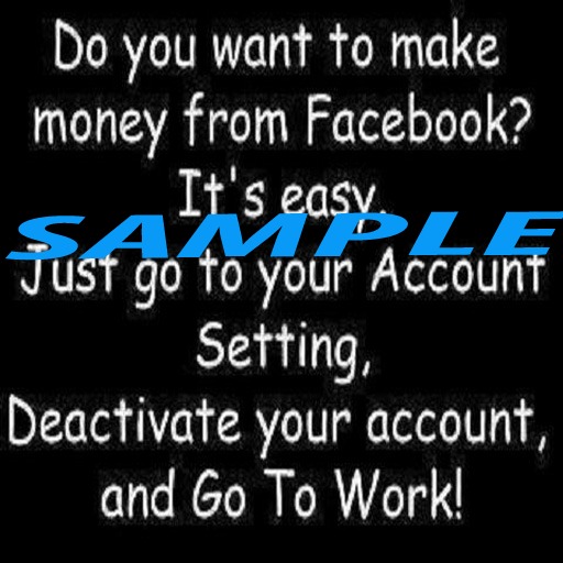 Making money from Facebook poster