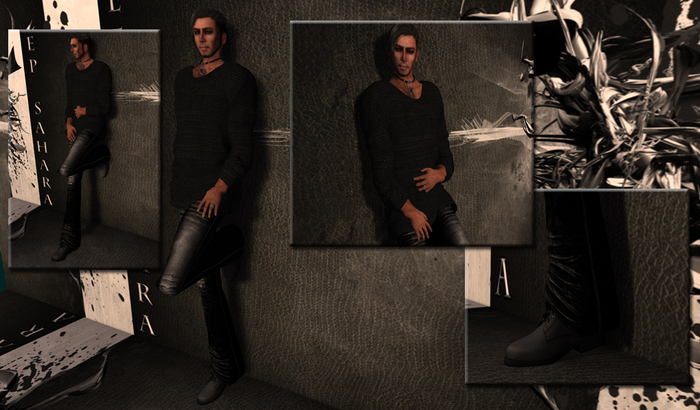 ~*DS*~ Male Relaxed OutFit / Black / Mesh