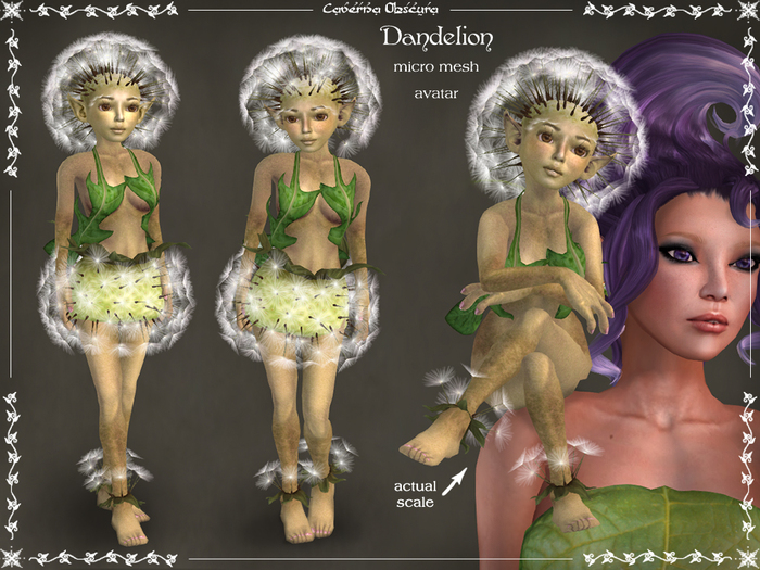 Dandelion Micro Mesh Avatar by Caverna Obscura