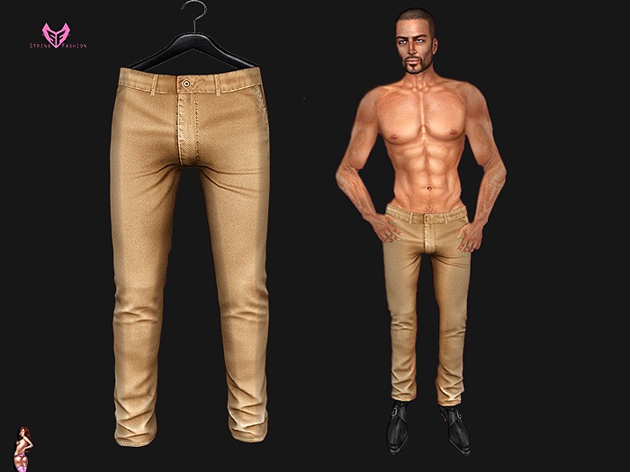 Chino Pants Beige Mesh