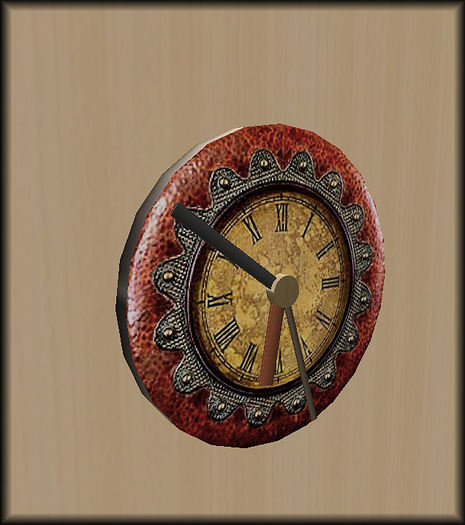 Leather Clock