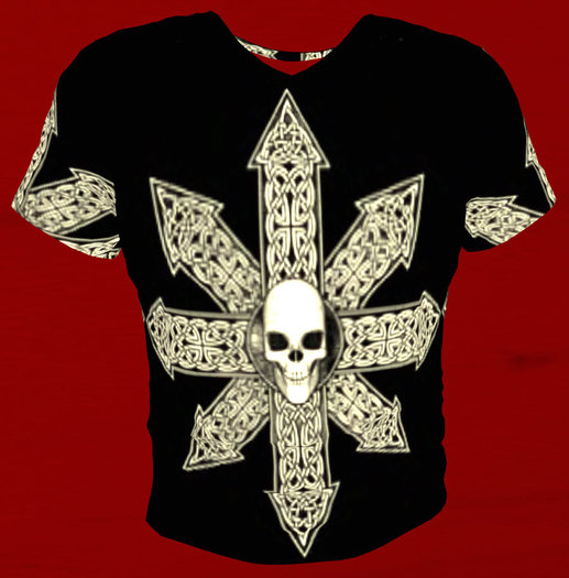 Chaotic Skull T Shirt