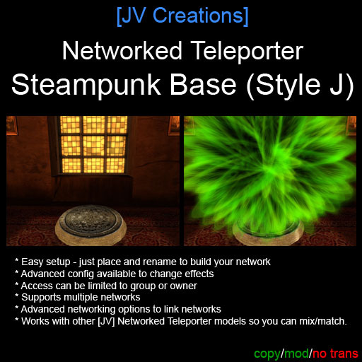 Networked Futuristic Particle Teleporter - Easy Setup