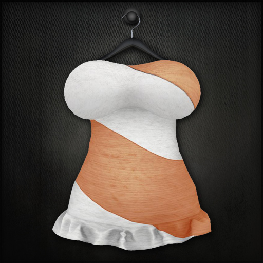 [Bewps] Ruffle My Mini Dress - Orange Cream