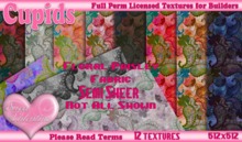 *Cupids Textures * 12 FLORAL PAISLEY
