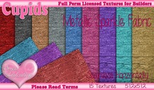*Cupids Textures * 15 METALLIC SPARKLE FABRIC