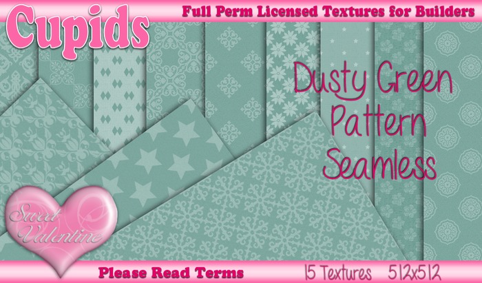 *Cupids Textures * 15 DUSTY GREEN PATTERN SEAMLESS
