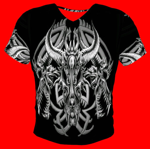 Dragon Skulls T-Shirt (Mesh)