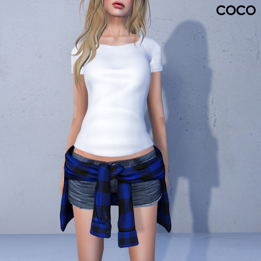 *COCO*_ShirtAroundWaist_BuffaloCheckBlue