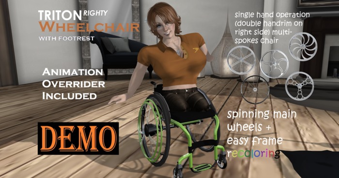 *SVD* Wheelchair TRITON RIGHTY (HD) [DEMO]