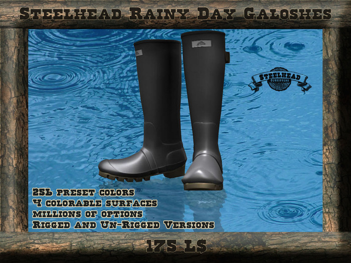 Steelhead Mesh Rainy Day Galoshes [Women's]
