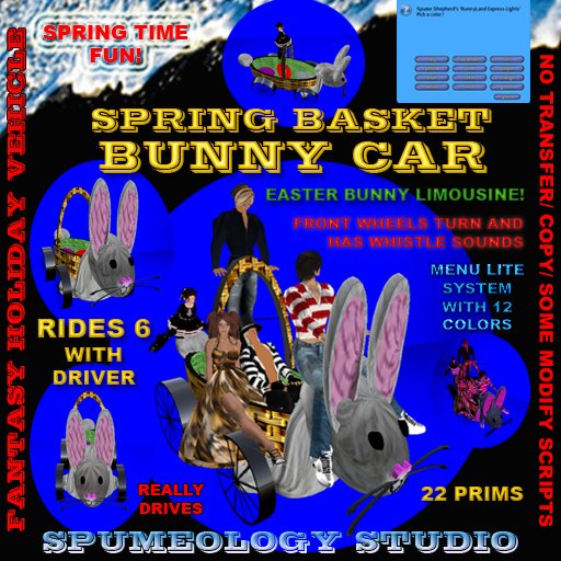 Easter BUNNY BASKET LIMOUSINE - Ride In Clownlike Class! tagFantasy