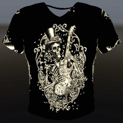 Skeletal Rocker T-Shirt (Mesh)