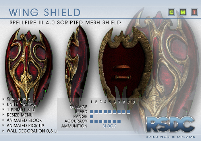 RSDC ARMOURY - RUBY WING SHIELD SF3 - V2.1