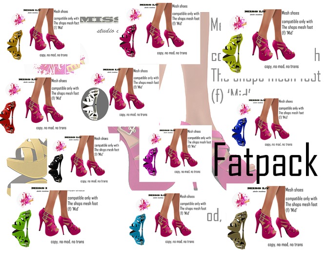 Miss LT Adria mesh shoes for THE SHOPS  foot (f) 'Mid' - FATPAC