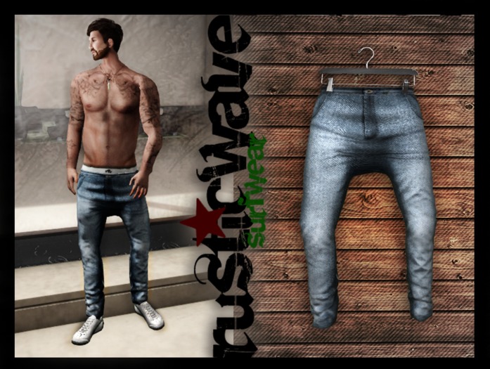 // RusticWave // Unwashed Jeans // V01 //