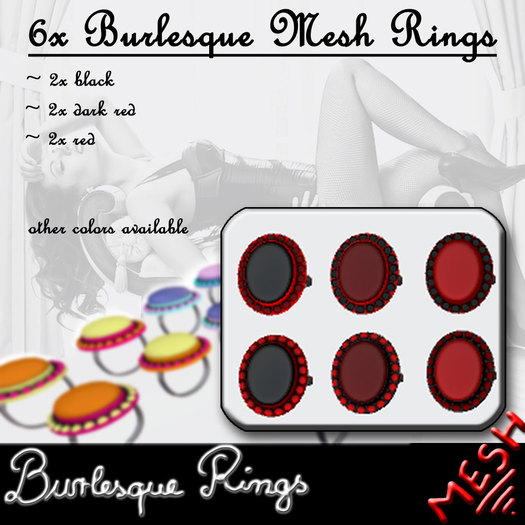 .: MB :. Burlesque Ring Set "Red"