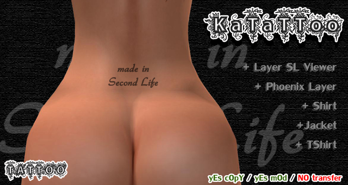 KaTaTToo *.* Tattoo Made in Second Life coccix