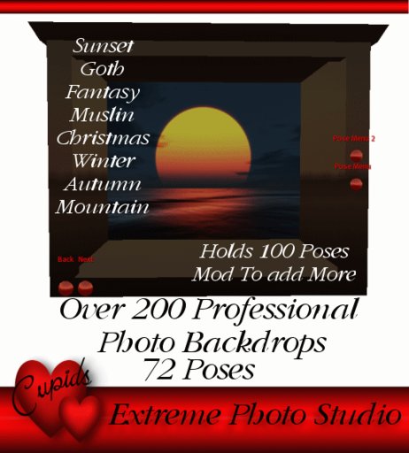 Extreme Photo Studio 72 Poses 200 Backdrops 50% off SALE
