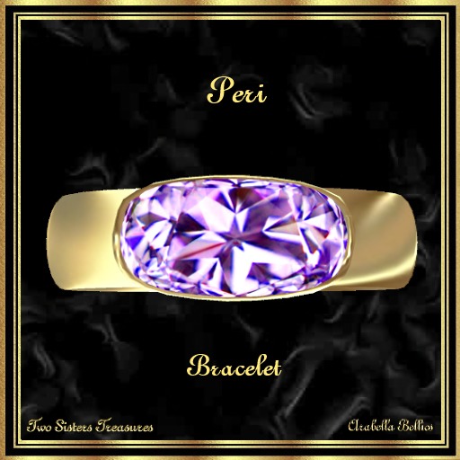 TST - PERI PURPLE SAPPHIRE DIAMOND BRACELET YG.