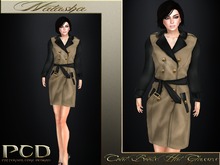 Natasha Trench Coat Outfit  Blue