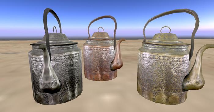 mesh ornamental tea pot