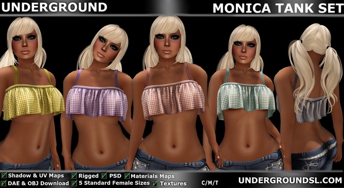 [UG MESH] MONICA TANK SET