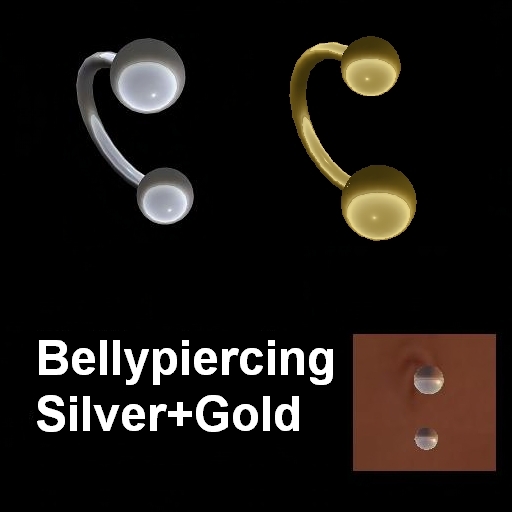 Belly Piercing Gold Silver NC