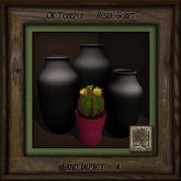 Modern Vases and Cactus C