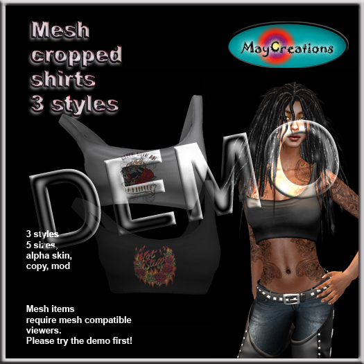 MayCreations mesh cropped shirt DEMO 