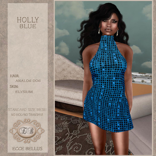 .:Ecce Bellus:.  Holly Blue Sequin