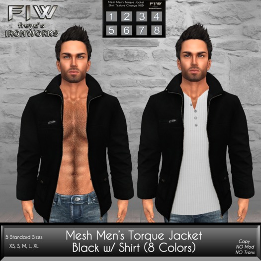 Mesh Men's Torque Jacket - Black