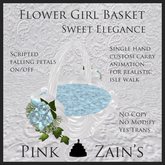 Sweet Elegance - Flower Girl Basket - Blue [Boxed]