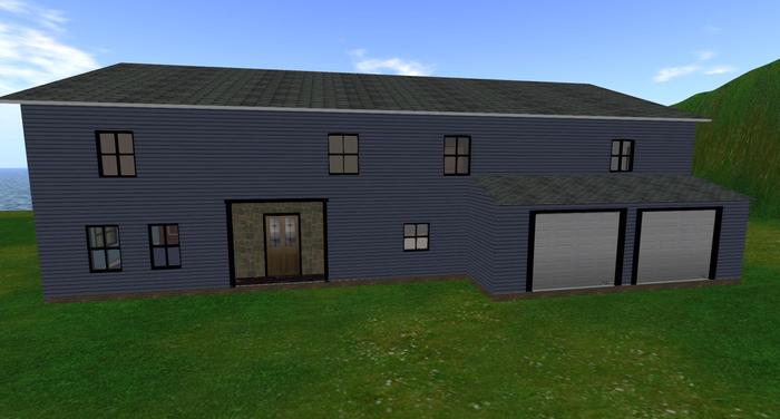 Country Blue House  Sales Box