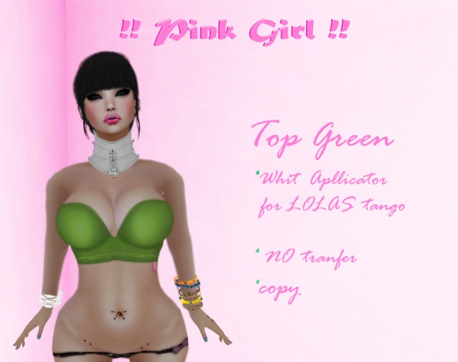 Pink Girl Top Green lolas