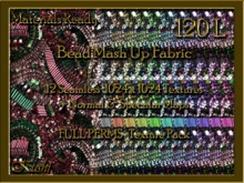 *Kushi* Bead Mash Up Fabric Seamless Textures Materials Ready Full Perms 1024x1024 Tileable Repeating