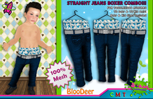 [SKTD] Toddleedoo Bloo Deer Straight Jeans Boxer Combo Mesh