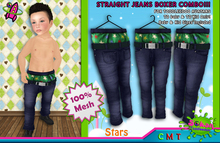 [SKTD] Toddleedoo Stars Straight Jeans Boxer Combo Mesh