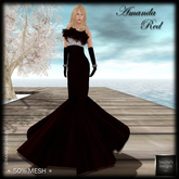SAS - Amanda Red Gown (Mesh)