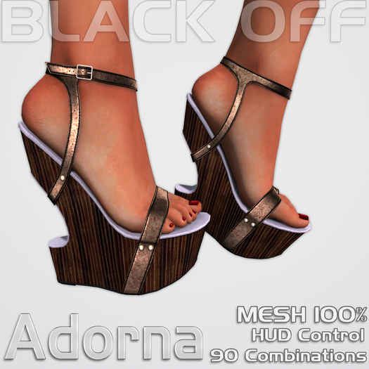 PROMO *BlackOff* Adorna Sandals - HUD Control +90 Combinations Texture