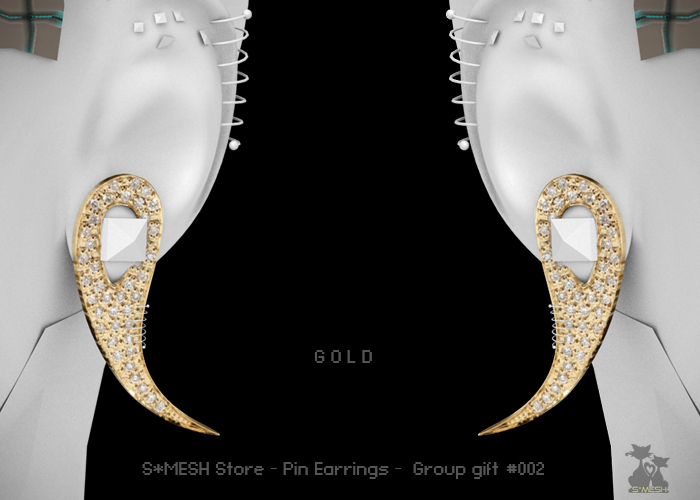 S*MESH - Pin Earrings